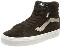 Vans Filmore Hi Sneaker voor dames, Suede Metallic Zwart Hematiet, 38 EU