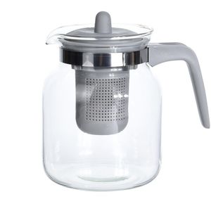 Glazen theepot met grijs filter 1500 ml   -