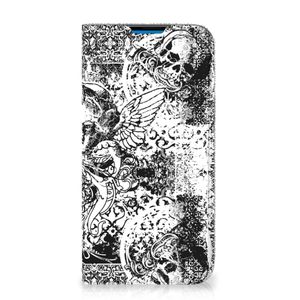 Mobiel BookCase iPhone 14 Pro Max Skulls Angel