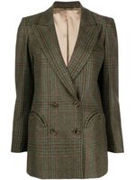 Blazé Milano blazer croisé à carreaux - Vert