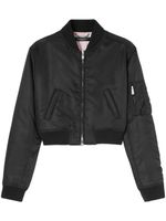 Versace veste bomber crop à design matelassée - Noir - thumbnail