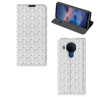 Nokia 5.4 Hoesje met Magneet Stripes Dots - thumbnail