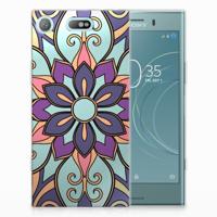Sony Xperia XZ1 Compact TPU Case Purple Flower