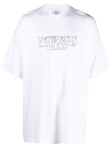 VETEMENTS t-shirt à logo imprimé - Blanc