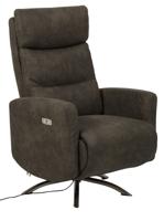 Relaxfauteuil Laculo Antraciet - Giga Living - thumbnail