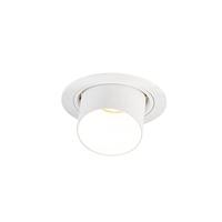 QAZQA - Modern Smart inbouwspot wit kantelbaar incl. wifi GU10 - Installa | Woonkamer | Slaapkamer | Keuken - Aluminium Cilinder - GU10 Geschikt voor LED - Max. 1 x 5 Watt