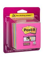 Post-it Super Sticky kubus 76 x 76 mm, regenboogkleuren