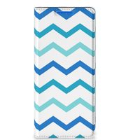 OPPO Reno 6 Pro Plus 5G Hoesje met Magneet Zigzag Blauw