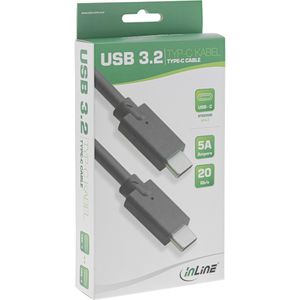 InLine 35706A USB-kabel 0,5 m USB 3.2 Gen 2 (3.1 Gen 2) USB C Zwart