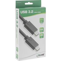 InLine 35706A USB-kabel 0,5 m USB 3.2 Gen 2 (3.1 Gen 2) USB C Zwart - thumbnail