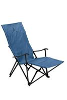 Grand Canyon EL Tovar Lounger Campingstoel, klapstoel met armleuning, hoge rugleuning en voetensteun, tot 100 kg, aluminium, donkerblauw (blauw)