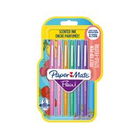 Fineliner Paper Mate Flair met geur blister ÃƒÆ' 6 kleuren