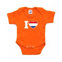 I love Holland rompertje oranje babies 92 (18-24 maanden)  -