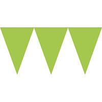 Kiwi Green Paper Pennant Banners 4.5m