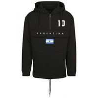 FC Eleven - Argentinië Vlag Anorak Hoodie - Zwart