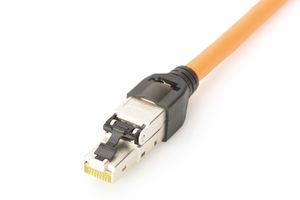 Digitus RJ45 Netwerk Stekkerverbinder CAT 6A, Zonder connectoren [1x LSA, Snijklem, Snelaansluiting - 1x RJ45-stekker, RJ45-stekker 8p8c] Zilver, Staal