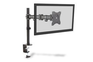 Digitus DA-90361 Monitor-tafelbeugel 1-voudig 38,1 cm (15) - 68,6 cm (27) Zwart Draaibaar, In hoogte verstelbaar, Kantelbaar, Zwenkbaar, Roteerbaar