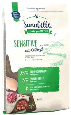 Sanabelle Sensitive met gevogelte | Droogvoer voor gevoelige katten | 1 x 10 kg