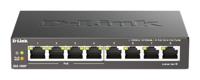 D-Link DGS-1008P Switch Single 8-Poort PoE zwart voor thuis of MKB