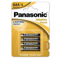 Panasonic Alkaline Power LR03/AAA batterijen - 4 stuks. - thumbnail