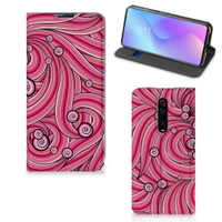 Xiaomi Redmi K20 Pro Bookcase Swirl Pink - thumbnail