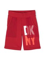 Dkny Kids bermuda à logo imprimé - Rouge - thumbnail