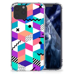 iPhone 12 Pro Max Shockproof Case Blokken Kleurrijk