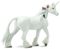 Safari speelfiguur Unicorn meisjes 13,8 cm wit