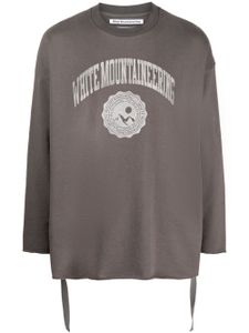 White Mountaineering sweat à logo imprimé - Gris