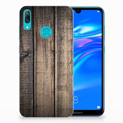 Huawei Y7 2019 Bumper Hoesje Steigerhout