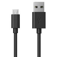 RealPower Micro USB oplaadkabel, 60 cm, Micro USB opladen en Sync kabel geschikt voor Android smartphones, Samsung Galaxy, HTC, Huawei, Sony, Nexus, Kindle en meer - zwart 1 stuk