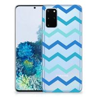 Samsung Galaxy S20 Plus TPU bumper Zigzag Blauw