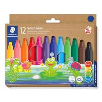 STAEDTLER 329 C12 ST Noris Junior Fibre-Tip pennen, diverse kleuren