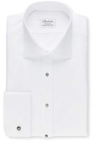 Stenströms Fitted Body Gala shirt wit, Effen - thumbnail