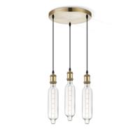 Home sweet home hanglamp Vintage brons 3L Tube - helder