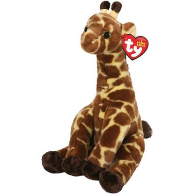 Ty knuffelgiraffe junior 15 cm polyester bruin Ty knuffelgiraffe junior 15 cm polyester bruin