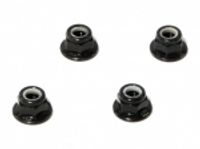 HPI - Flanged lock nut m5 (clockwise/black/4pcs) (Z682) - thumbnail