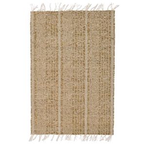 1x Beige/naturel gevlochten placemat 33 x 47 cm rechthoek