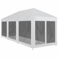 Partytent met 8 mesh zijwanden 9x3 m