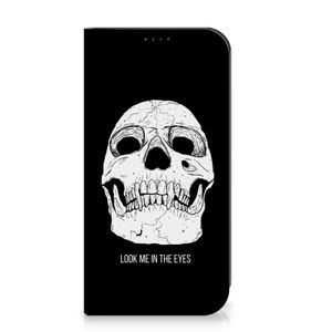 Mobiel BookCase iPhone 15 Pro Max Skull Eyes