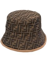 FENDI bob à motif FF en jacquard - Marron