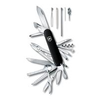 Victorinox Taschenmesser Swiss Champ (31 Funktionen, Holzsäge, Fischentschupper, Lupe, Kombi-Zange, Schere) Schwarz