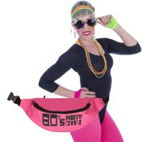 Foute 80s/90s party verkleed set compleet - dames - jaren 80/90 verkleed accessoires