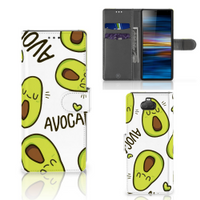 Sony Xperia 10 Leuk Hoesje Avocado Singing - thumbnail