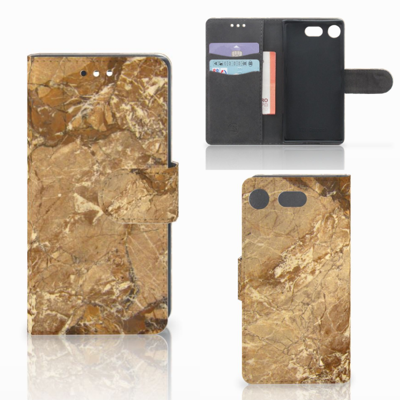 Sony Xperia XZ1 Compact Bookcase Marmer Creme