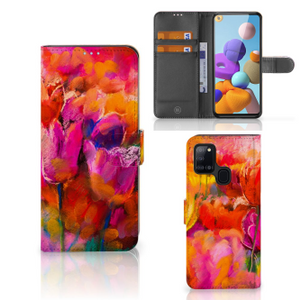 Hoesje Samsung Galaxy A21s Tulips