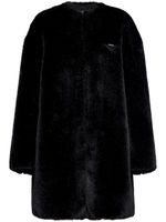 Prada manteau Aspen en fourrure artificielle - Noir