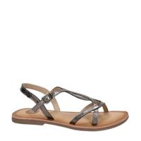 Gioseppo Biscoe leren sandalen zilver