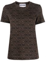 Moschino t-shirt à logo imprimé - Marron