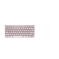 CHERRY KW 7100 MINI BT, Compact Toetsenbord voor Meerdere Apparaten met 3 Bluetooth-kanalen, US-International Layout (QWERTY), Plat Ontwerp, incl. Draagtas, CHERRY Blossom